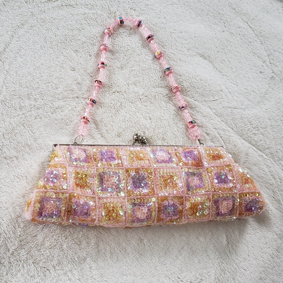 Aldo Handbags - Peach Color party wear clutch bag